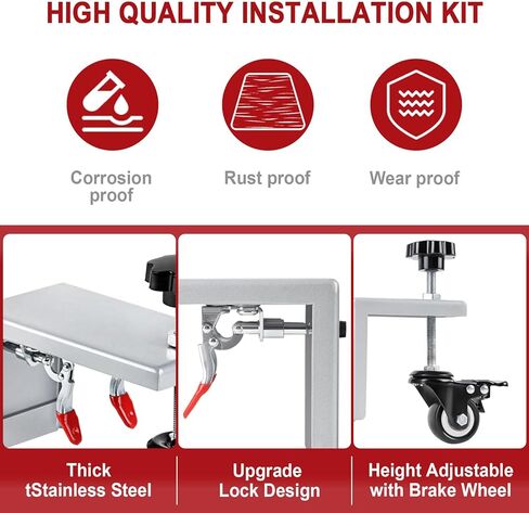 KodMtiz Door Installation Kit, Heavy Duty Door Board Dolly for 1-3/8" and 1-3/4" Pre-Hung, Slab, and Front Doors, Stainless Steel Installation Tool Kit for Commercial & Residential Use in Kuwait