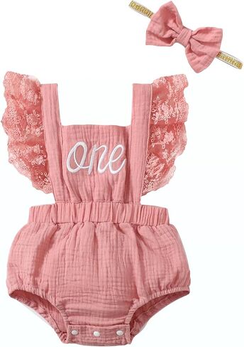 ملابس عيد ميلاد طفلة عمرها عام واحد من Aslaylme ملابس عيد الميلاد الأول لعيد الميلاد الأول من الدانتيل in Kuwait