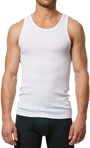 New Balance Men's Cotton Performance Rib Tank Top (Pack of 4) in Saudi Arabia