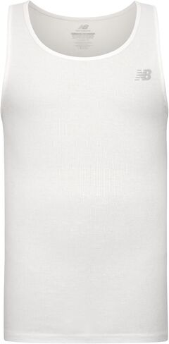 New Balance Men's Cotton Performance Rib Tank Top (Pack of 4) in Saudi Arabia