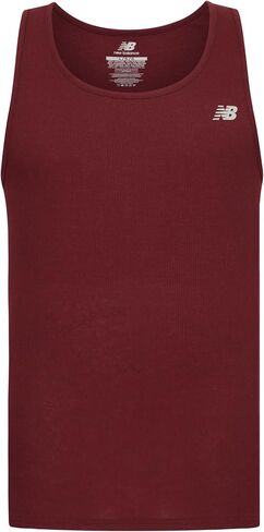 New Balance Men's Cotton Performance Rib Tank Top (Pack of 4) in Saudi Arabia