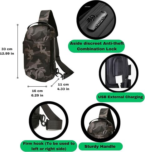 حقيبة كتف كروس لملحقات Steam Deck - وحدة تخزين Asus Rog Ally أو Nintendo Switch - حقيبة حزام للسفر in Kuwait