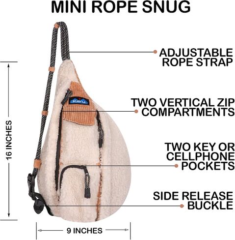 KAVU Mini Rope Snug Sling Pack with Adjustable Strap - Evening Dew in Saudi Arabia