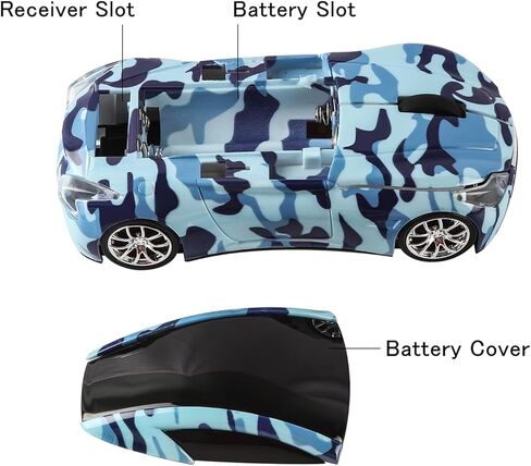 ماوس لاسلكي، ماوس كمبيوتر رياضي رائع على شكل سيارة، ماوس USB 2.4 جيجا هرتز مع مصابيح أمامية، ماوس ضوئي 1600 نقطة في البوصة، ماوس ألعاب محمول مع جهاز استقبال USB للكمبيوتر المحمول، المكتب، المنزل in Kuwait