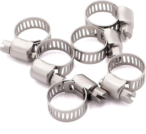 1/8 بوصة خرطوم أنابيب فراغ السيليكون خط 10FT 130PSI أقصى ضغط أسود (معرف 3 مم) مع مشابك خرطوم تروس دودة من الفولاذ المقاوم للصدأ in Kuwait