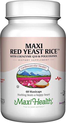 Maxi Health, Maxi Red Yeast Rice Complex (600 Mg), 60 Capsules in Kuwait