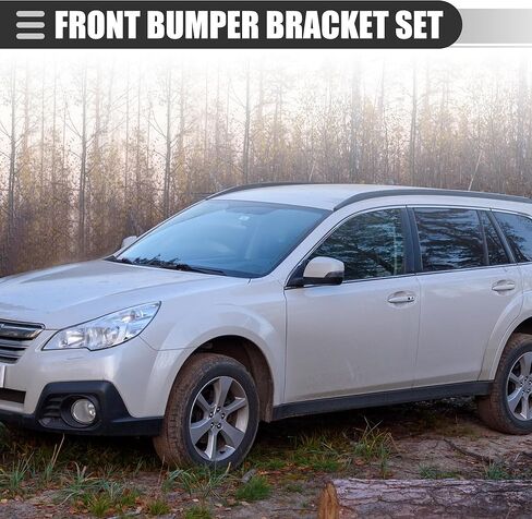 مجموعة دعامة المصد الأمامي Motoforti، لسوبارو امبريزا WRX STi 2011-2014، دعامة غطاء المصد الجانبي الأيسر الأيمن، ABS، رقم 57707FG122/57707FG132، أسود، زوج واحد in Kuwait