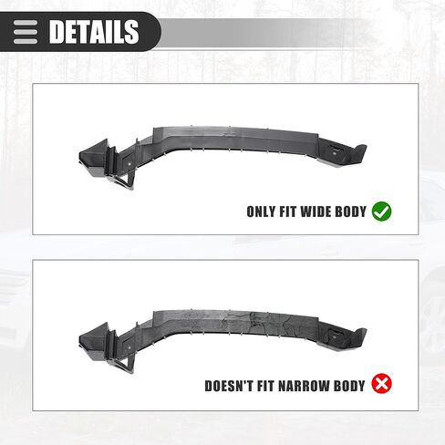 مجموعة دعامة المصد الأمامي Motoforti، لسوبارو امبريزا WRX STi 2011-2014، دعامة غطاء المصد الجانبي الأيسر الأيمن، ABS، رقم 57707FG122/57707FG132، أسود، زوج واحد in Kuwait