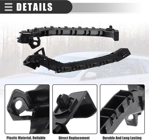 مجموعة دعامة المصد الأمامي Motoforti، لسوبارو امبريزا WRX STi 2011-2014، دعامة غطاء المصد الجانبي الأيسر الأيمن، ABS، رقم 57707FG122/57707FG132، أسود، زوج واحد in Kuwait