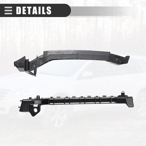 مجموعة دعامة المصد الأمامي Motoforti، لسوبارو امبريزا WRX STi 2011-2014، دعامة غطاء المصد الجانبي الأيسر الأيمن، ABS، رقم 57707FG122/57707FG132، أسود، زوج واحد in Kuwait