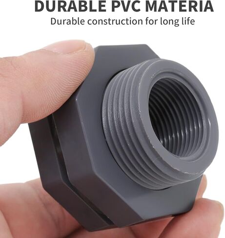 Zorveiio 1-1/2 بوصة NPT تركيب الحاجز، موصل خزان المياه لبرميل المطر حديقة خرطوم محول حنفية عدة خزان المياه in Kuwait