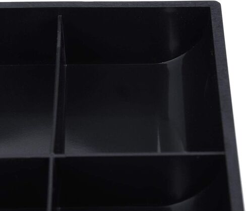 YWBL-WH Cash Drawer Register Insert Tray Replacement Coin Cashier Tidy 3 Bills 3 Coins Removable Money Storage Box 9.6 x 9.6 x 1.4 inch - White & Black(Black), Parts Box in Saudi Arabia