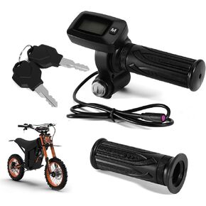 48V Bike Throttle Left Side Grips Fits for Tuttio Soleil 01 Electric Dirt Bike w/LCD Display M Button Only (New Version, Cannot Be Used Interchangeably with The Old Throttle) in Kuwait