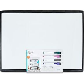 Magnetic Dry Erase Board, Black, Height 17" x Width 23" x Depth 0.65" in Saudi Arabia