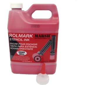 MARSH-20909 Rolmark Stencil Ink, 1 qt Can, Red in Saudi Arabia