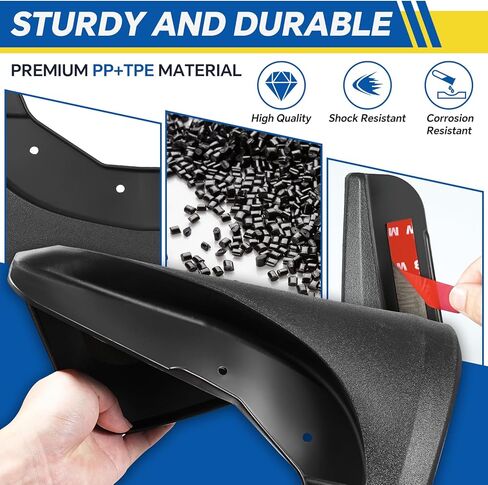 Mud Flaps for 2025 2024 2023 2022 2021 2020 2019 Chevy Silverado 1500 Accessories Heavy Duty Front & Rear Mud Splash Guards (NOT FITS ZR2, LT Trail Boss, Custom Trail Boss), Non-Drilling in Saudi Arabia
