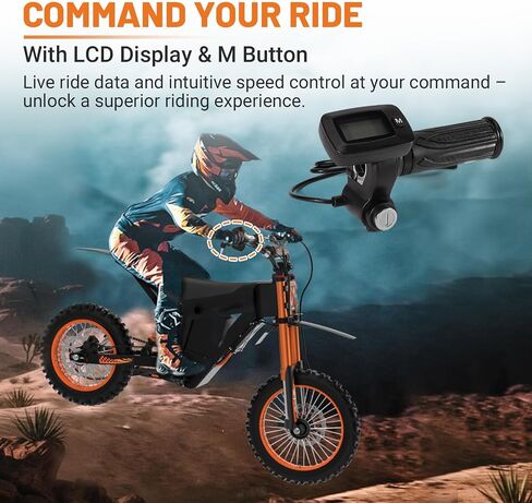 48V Bike Throttle Left Side Grips Fits for Tuttio Soleil 01 Electric Dirt Bike w/LCD Display M Button Only (New Version, Cannot Be Used Interchangeably with The Old Throttle) in Saudi Arabia