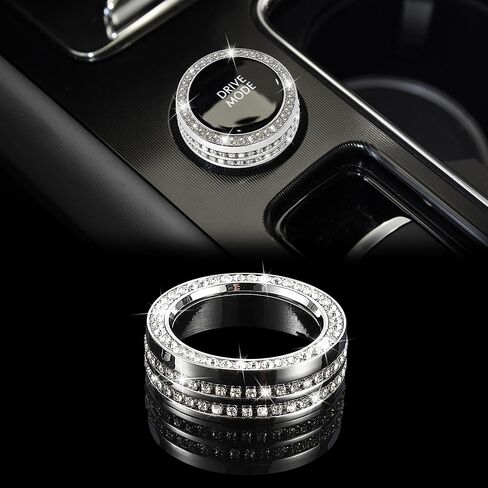 TOMALL Bling Center Console Driving Mode Knob Cover Compatible with Lincoln Aviator/Continental/Corsair/Navigator/Navigator L. Variable Speed Button Cap Trims Modified Bling Accessories for Car in Saudi Arabia