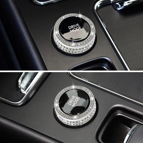 TOMALL Bling Center Console Driving Mode Knob Cover Compatible with Lincoln Aviator/Continental/Corsair/Navigator/Navigator L. Variable Speed Button Cap Trims Modified Bling Accessories for Car in Saudi Arabia