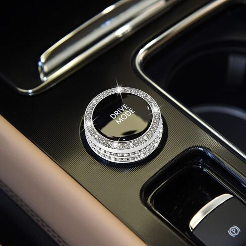 TOMALL Bling Center Console Driving Mode Knob Cover Compatible with Lincoln Aviator/Continental/Corsair/Navigator/Navigator L. Variable Speed Button Cap Trims Modified Bling Accessories for Car in Saudi Arabia