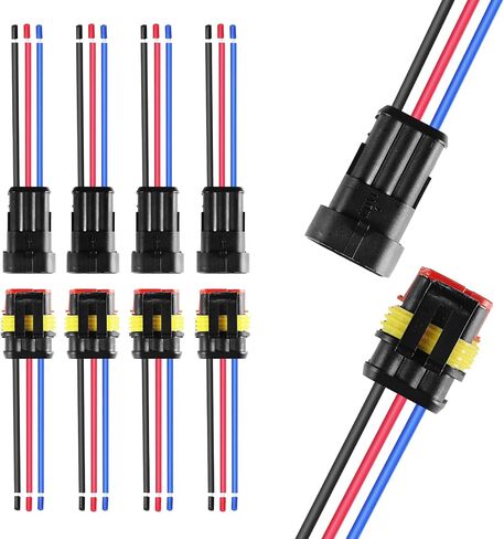 MUYI 10 Kit 2 Pin Way Waterproof Electrical Connector 1.5mm Series Terminals Water Resistend in Saudi Arabia