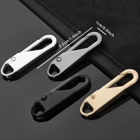 4PCS Zipper Head Replacement for Travel Bags, Clothing and Handicrafts - Easy Install, Detachable, 4colors in Saudi Arabia