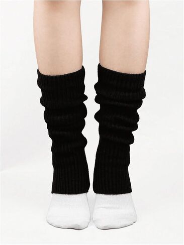 Milumia Women's Y2k Ribbed Knit Leg Warmers Cute 80s Stirrup Ankle Warmer Socks Legwarmers in Saudi Arabia