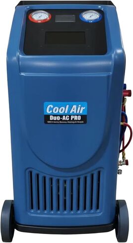 LAUCO Cool Air Duo-AC PRO – محطة استعادة وإعادة شحن تكييف الهواء الاحترافية للسيارات | ماكينة خدمة التبريد المزدوجة الأوتوماتيكية بالكامل لـ R134a وHFO-1234yf مع شاشة تعمل باللمس مقاس 7 بوصة (Duo-AC PRO) in Kuwait