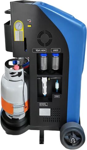 LAUCO Cool Air Duo-AC PRO – محطة استعادة وإعادة شحن تكييف الهواء الاحترافية للسيارات | ماكينة خدمة التبريد المزدوجة الأوتوماتيكية بالكامل لـ R134a وHFO-1234yf مع شاشة تعمل باللمس مقاس 7 بوصة (Duo-AC PRO) in Kuwait