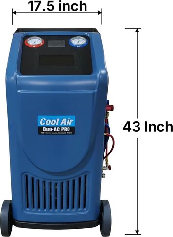 LAUCO Cool Air Duo-AC PRO – محطة استعادة وإعادة شحن تكييف الهواء الاحترافية للسيارات | ماكينة خدمة التبريد المزدوجة الأوتوماتيكية بالكامل لـ R134a وHFO-1234yf مع شاشة تعمل باللمس مقاس 7 بوصة (Duo-AC PRO) in Kuwait