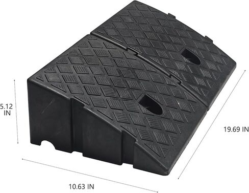 2 حزمة من منحدر الرصيف للممر، كل منها 5.12 بوصة ارتفاع 9.52 بوصة طول، قابلة للتوسيع للسيارات المنخفضة، والدراجات النارية، والدراجة، وحديقة العربة in Kuwait