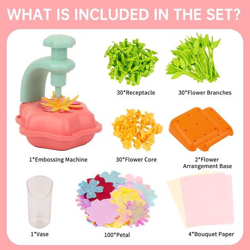 Fabric Flower Bouquets Toys - Kids DIY Arts and Crafts Kit,Creative Birthday Gifts for Girls Ages 4 5 6 7 8+ Build Your Own Flowers,Preschool Education Activities & Entertainment Flower Toys (Purple) in Saudi Arabia