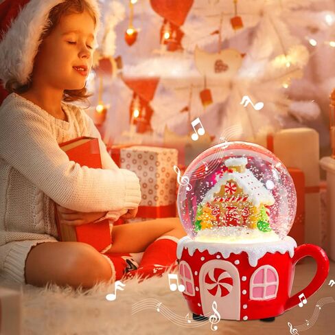 عيد الميلاد الثلج الكرات الموسيقية المهد - مشهد المهد الثلج غلوب المقتنيات عيد الميلاد الثلج كرات الكرات الذهب لطيف الثلج الكرة الأرضية للنساء هدية عيد ميلاد ديكور عيد الميلاد 2024 جديد in Kuwait