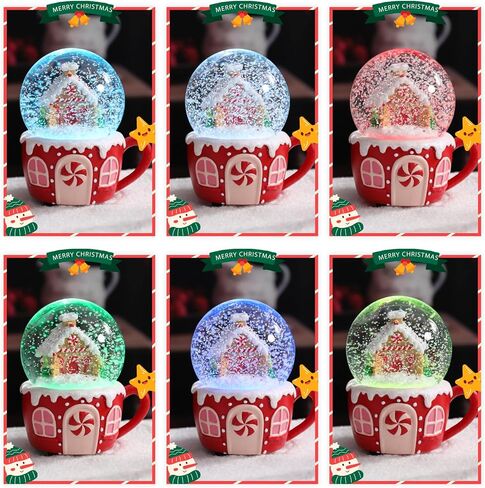 عيد الميلاد الثلج الكرات الموسيقية المهد - مشهد المهد الثلج غلوب المقتنيات عيد الميلاد الثلج كرات الكرات الذهب لطيف الثلج الكرة الأرضية للنساء هدية عيد ميلاد ديكور عيد الميلاد 2024 جديد in Kuwait