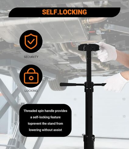 2PACK Underhoist Support Stand, 3/4 Ton Jack Stand, Under Hoist Stand for Vehicle Lifting & Support, 1655Lbs Capacity, Lifting from 38.4 to 75.4Inch, in Kuwait