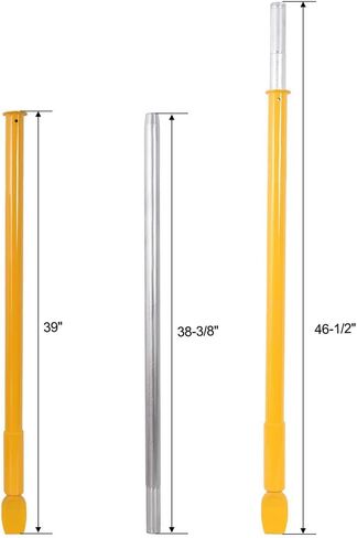 مطرقة منزلق لكسر خرز الإطارات، أداة كسر خرز فولاذية شديدة التحمل مقاس 46.5 بوصة لإطارات السيارات والشاحنات والمقطورة والجرارات، مطرقة تأثير تغيير الإطارات المحمولة، أصفر in Kuwait