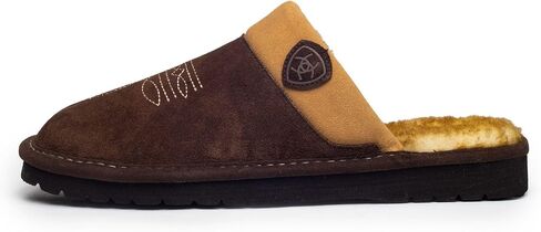 ARIAT Men’s 2842 Silversmith Outdoor Indoor Western Suede Foam Cushioned Square Toe Slipper in Saudi Arabia