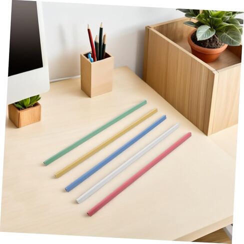 25pcs Slide Grip Binding Bars for Document Binders Adjustable Capacity Spine Bars for School Office Students and Coworkers Multi-Color Report Covers Organizers in Saudi Arabia