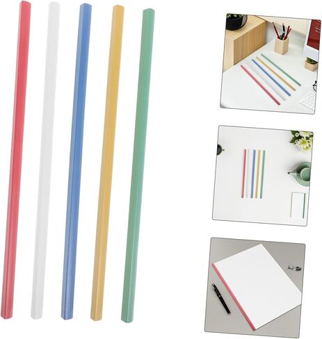 25pcs Slide Grip Binding Bars for Document Binders Adjustable Capacity Spine Bars for School Office Students and Coworkers Multi-Color Report Covers Organizers in Saudi Arabia