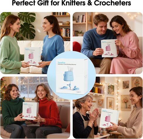 آلة حياكة I-Cord الأوتوماتيكية من Yocrefun، أداة صانع iCord الكهربائية، آلة كروشيه i-Cord Knitter، ماكينة غزل بدون استخدام اليدين لمشاريع حياكة الكروشيه السريعة DIY (وردي) in Kuwait
