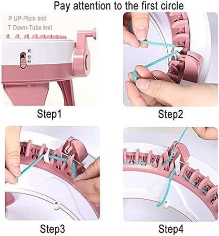 ماكينة حياكة سنترو 48 إبرة للبالغين، ماكينة حياكة كروشيه دائرية أوتوماتيكية ذكية مع عداد صفوف in Kuwait