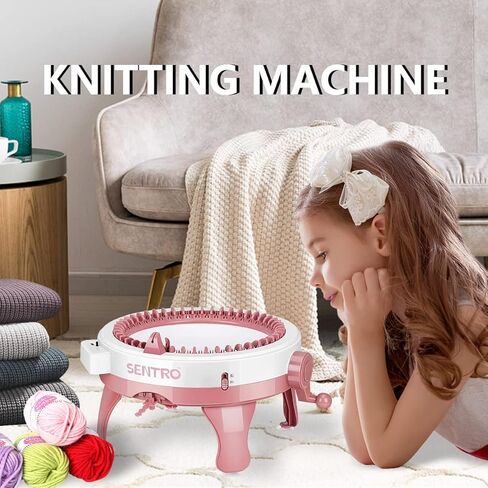ماكينة حياكة سنترو 48 إبرة للبالغين، ماكينة حياكة كروشيه دائرية أوتوماتيكية ذكية مع عداد صفوف in Kuwait
