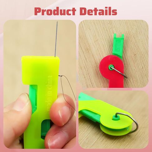 3 Pcs Automatic Needle Threader, New Sewing Needle Threader, Sewing Needle Threaders, Plastic Needle Threaders, Automatic Needle Threading Device in Saudi Arabia