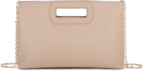 Fecialy Top Handle Clutch Purses for Women Dressy Formal Evening Handbag Leather Shoulder Crossbody Bag with Chain in Saudi Arabia