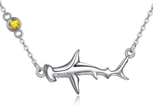 YAFEINI Hammerhead Shark Necklace Sterling Silver Pendant Shark Jewelry Gifts for Diver Women Girls in Kuwait