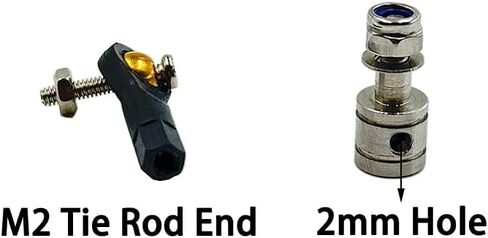 2PCS RC قارب Pushrod مجموعة البلاستيك التعادل قضيب نهاية الكرة رئيس مشترك قضيب النهاية مع Pushrod و Pushrod موصل ربط سدادة ل RC قارب DIY نموذج السفينة جزء (M2 / M3 التعادل قضيب نهاية، M2x150mm / M3x150mm Pushrod) in Kuwait