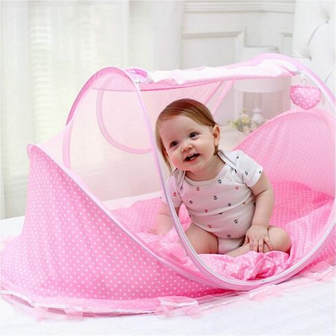 Baby Crib Net, Portable Bed Net, Polyester Nets Stop Baby from Climbing Out Crib Tent for Children Supplies Travel in Saudi Arabia