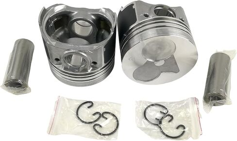 3 PCS D722 Piston + Piston Rings 67.5mm(STD Size+0.5mm/0.02 INCH) For Kubota D722 D722EBH D772B Engine B7300HSD B7400HSD BX1800D BX1850D BX1860D in Saudi Arabia