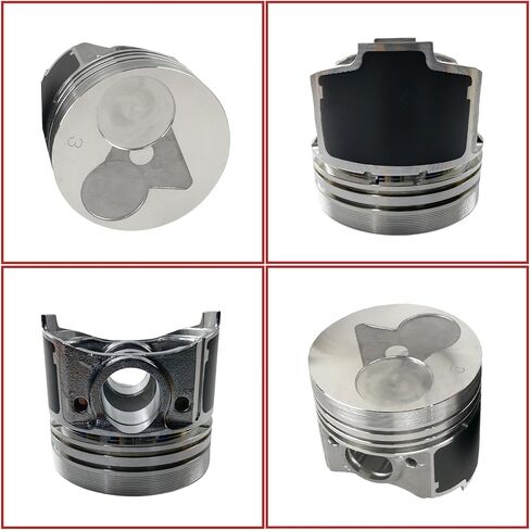 3 PCS D722 Piston + Piston Rings 67.5mm(STD Size+0.5mm/0.02 INCH) For Kubota D722 D722EBH D772B Engine B7300HSD B7400HSD BX1800D BX1850D BX1860D in Saudi Arabia