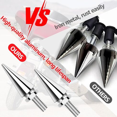 مسامير الزجاج الأمامي للدراجات النارية، مسامير هدية للزجاج الأمامي متوافقة مع Harley Davidson Street Glide Electra Glide Ultra Classic Ultra Limited Tri Glide 1996-2013، كروم in Kuwait